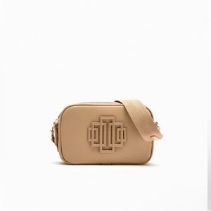 NWT ZARA METAL TRIM CROSSBODY BAG